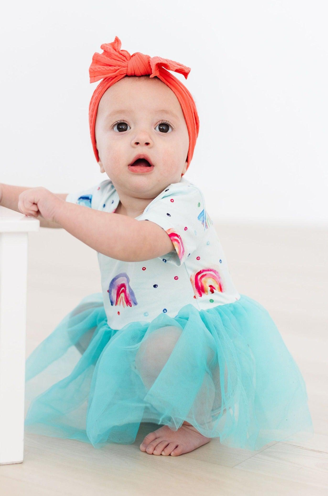 Rainbow Grooves Tutu Bodysuit-dogsvalley ®