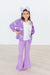 Lilac/Coconut Bow Cozy Cardigan-dogsvalley ®