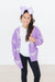 Lilac/Coconut Bow Cozy Cardigan-dogsvalley ®