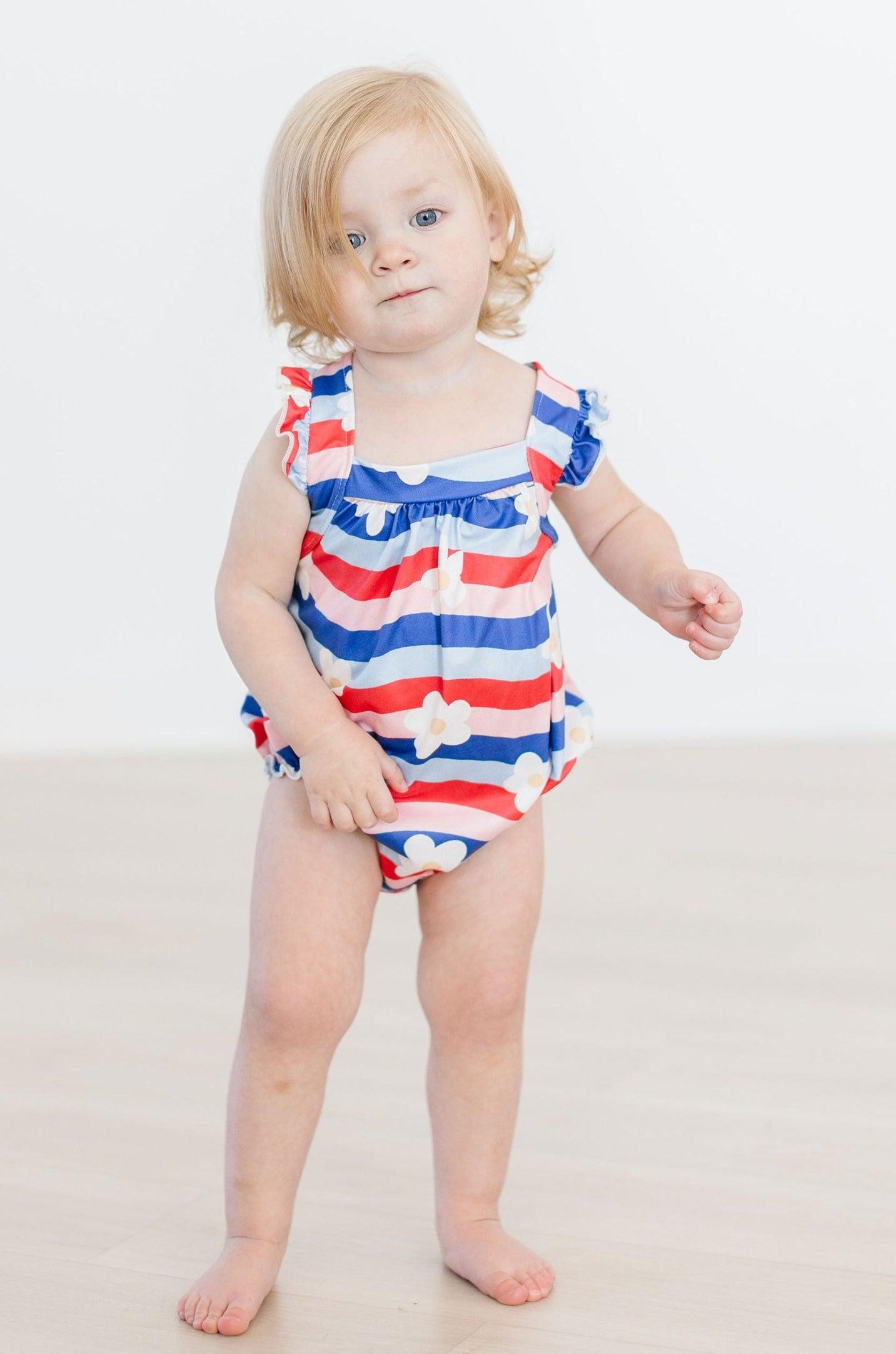 July Vibes Ruffle Cross Back Romper-dogsvalley ®