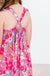 Hawaiian Floral Ruffle Cross Back Dress-dogsvalley ®