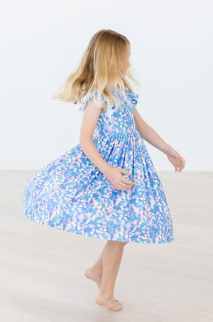 Shimmer & Shine Flutter Sleeve Twirl Dress-dogsvalley ®