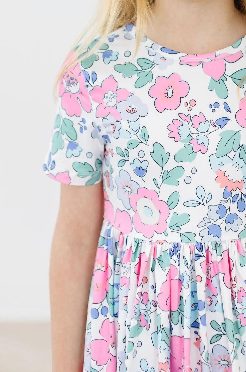 Hydrangea S/S Pocket Twirl Dress-dogsvalley ®