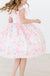 Castles & Rainbows Flutter Sleeve Twirl Dress-dogsvalley ®