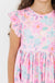 Beachy Blooms Flutter Sleeve Twirl Dress-dogsvalley ®