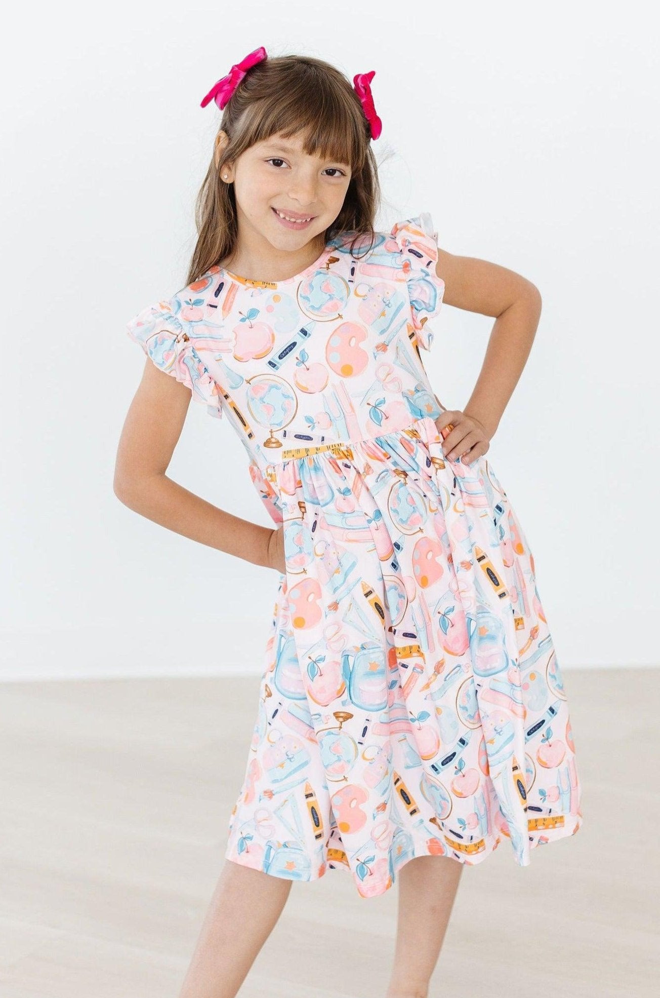 Class Act Flutter Sleeve Twirl Dress-dogsvalley ®