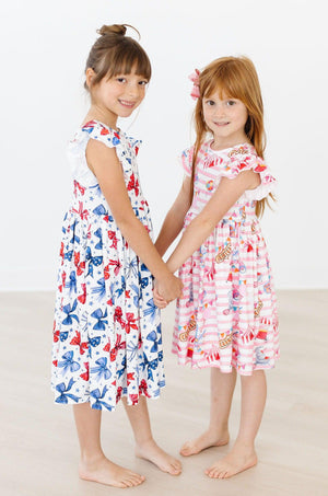 Off to the Circus Flutter Sleeve Twirl Dress-dogsvalley ®