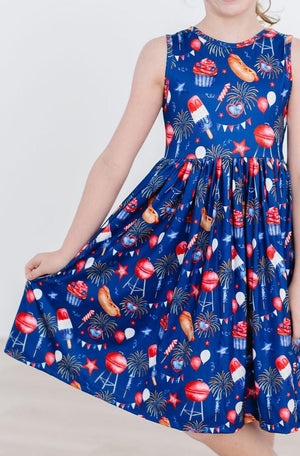 You Look Like the 4th of July Tank Twirl Dress-dogsvalley ®