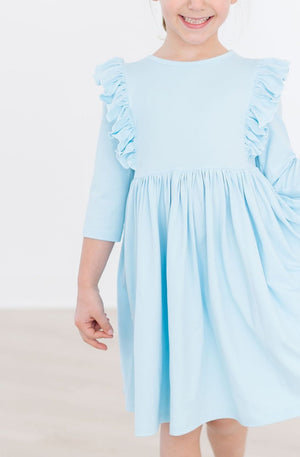 Bluebird 3/4 Ruffle Twirl Dress-dogsvalley ®