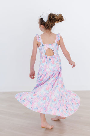 SALE Sea Jelly Ruffle Maxi Dress-dogsvalley ®