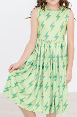 SALE Neon Lightning Tank Twirl Dress-dogsvalley ®