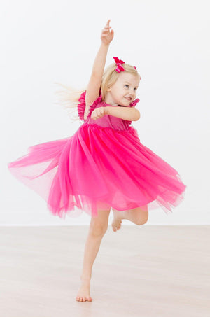 Hot Pink Shimmer Tutu Dress-dogsvalley ®