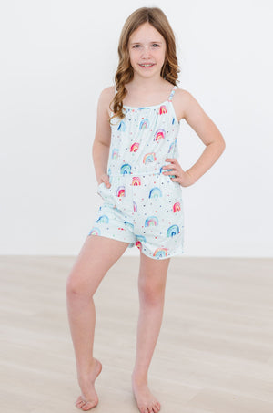 Rainbow Grooves Strappy Play Romper-dogsvalley ®