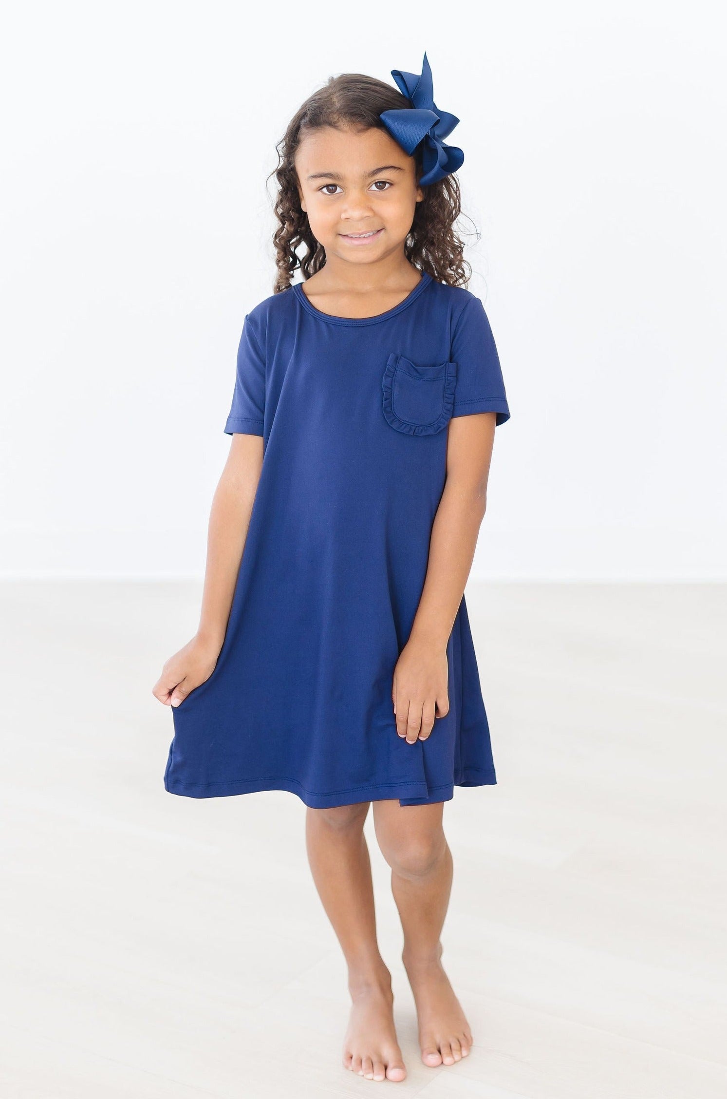 Navy T-Shirt Dress-dogsvalley ®