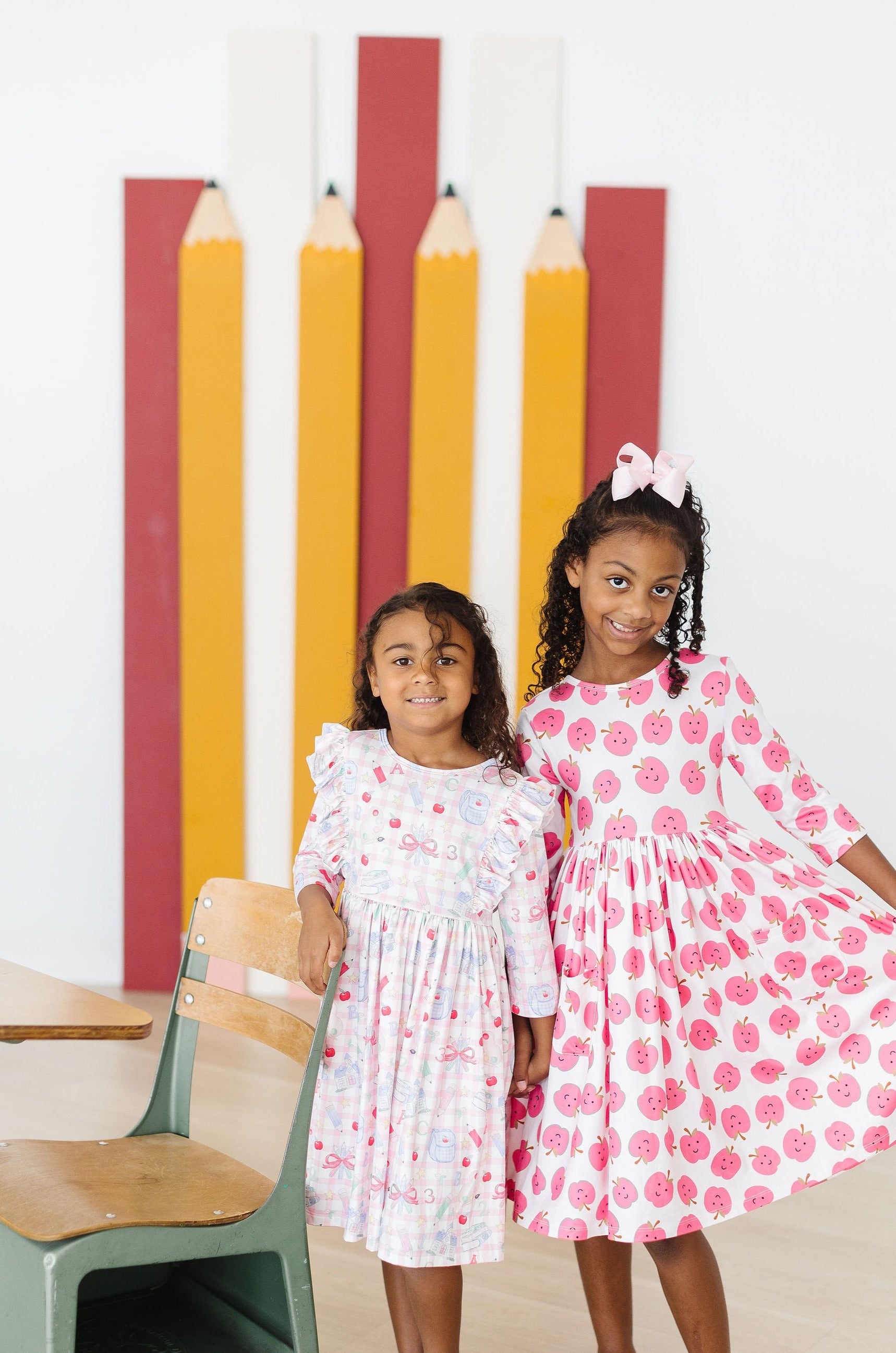 School Days 3/4 Ruffle Twirl Dress-dogsvalley ®