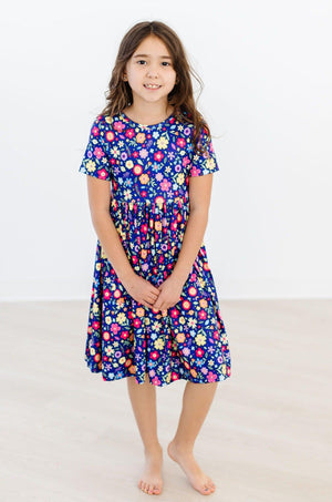 Pick a Posy S/S Pocket Twirl Dress-dogsvalley ®