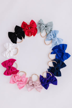 Classic Hair Bow - Vintage Pink-dogsvalley ®