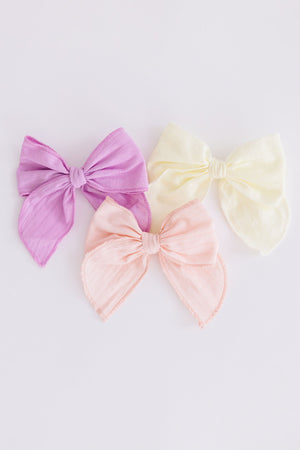 Classic Hair Bow - Petal Pink-dogsvalley ®