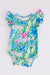 Watercolor Butterflies S/S Flutter Bodysuit-dogsvalley ®