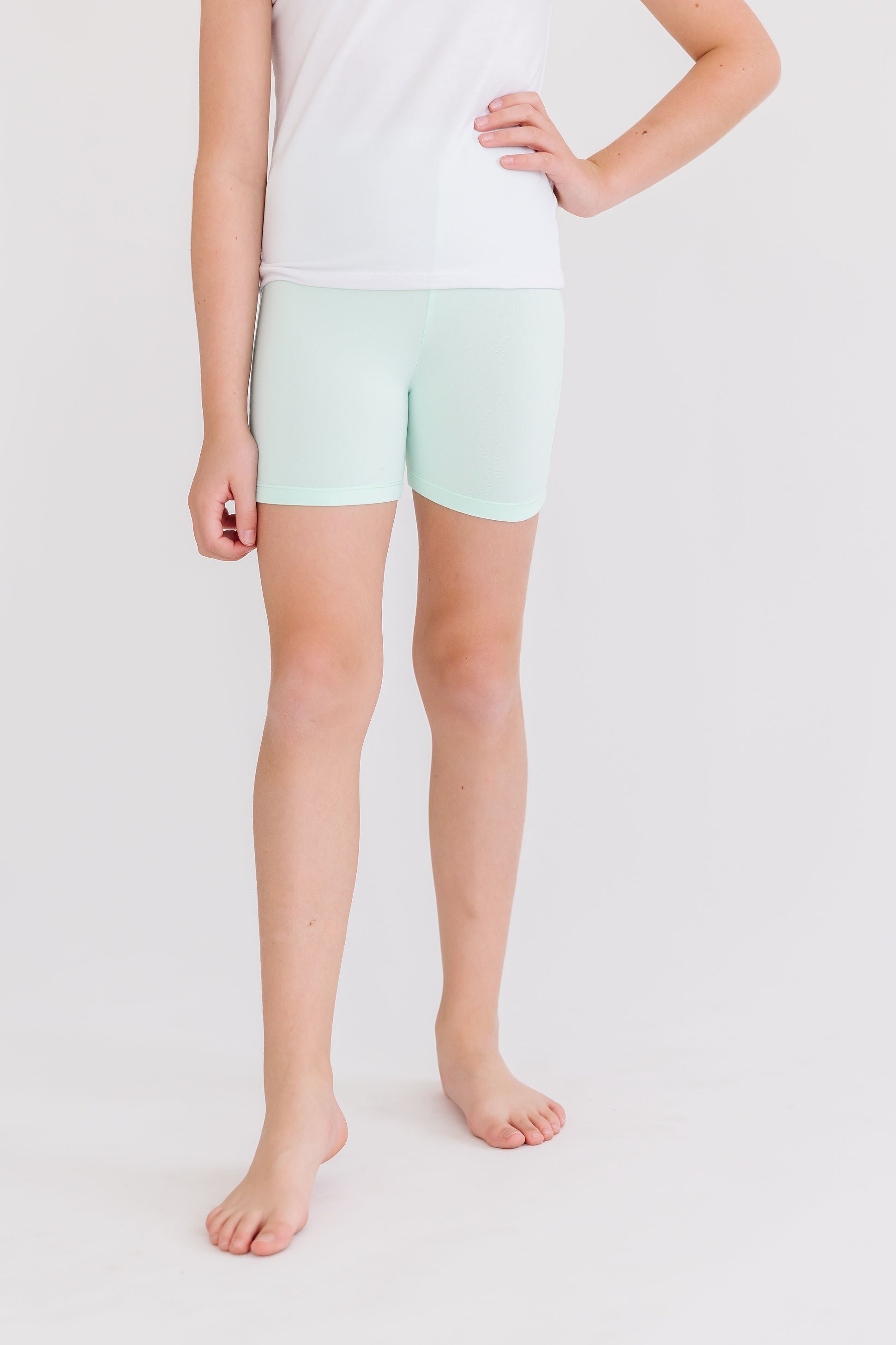 Pastel Green Twirl Shorts-dogsvalley ®