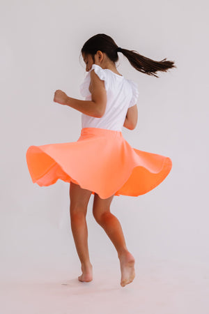 Neon Coral Twirl Skort-dogsvalley ®