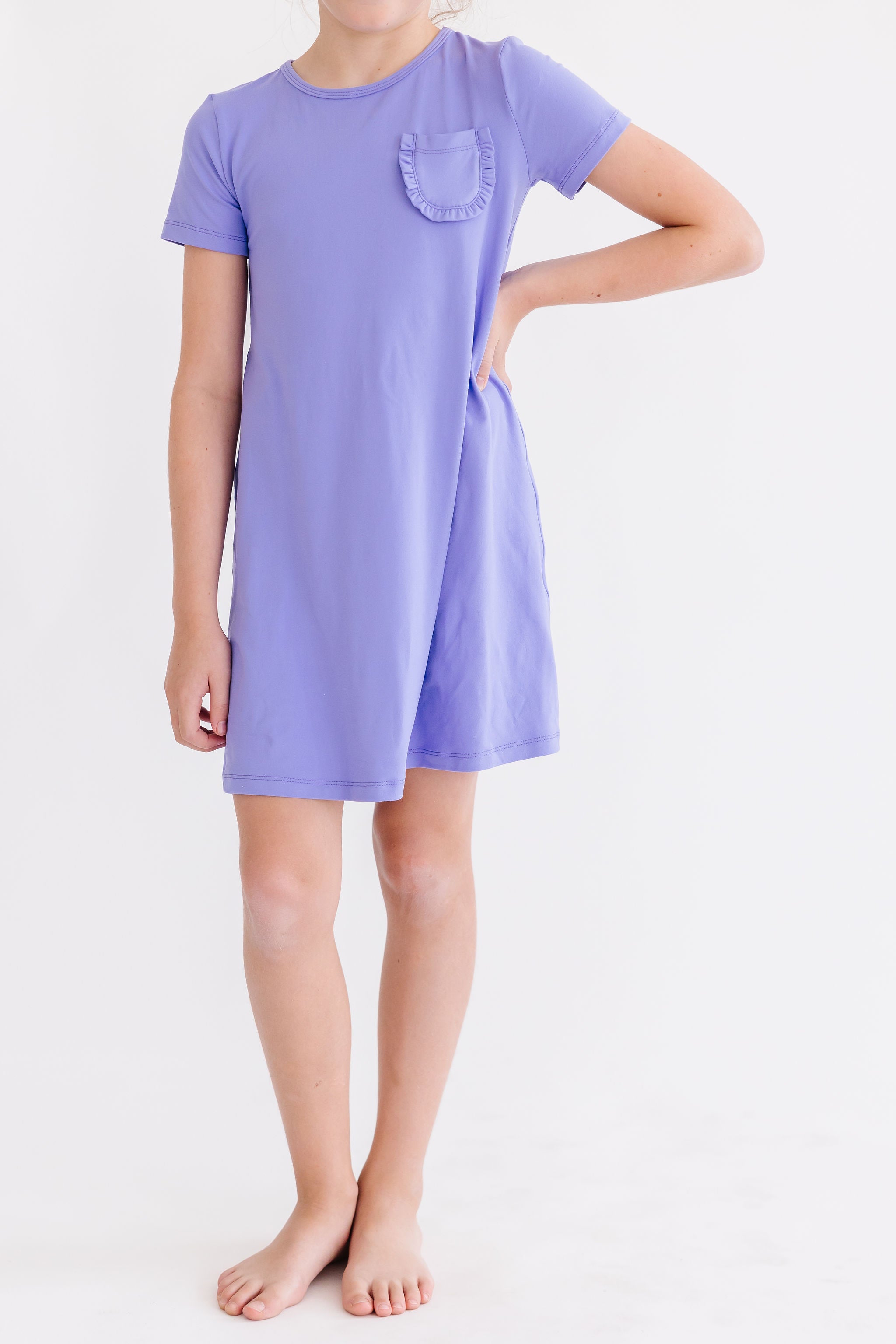 Periwinkle T-Shirt Dress-dogsvalley ®