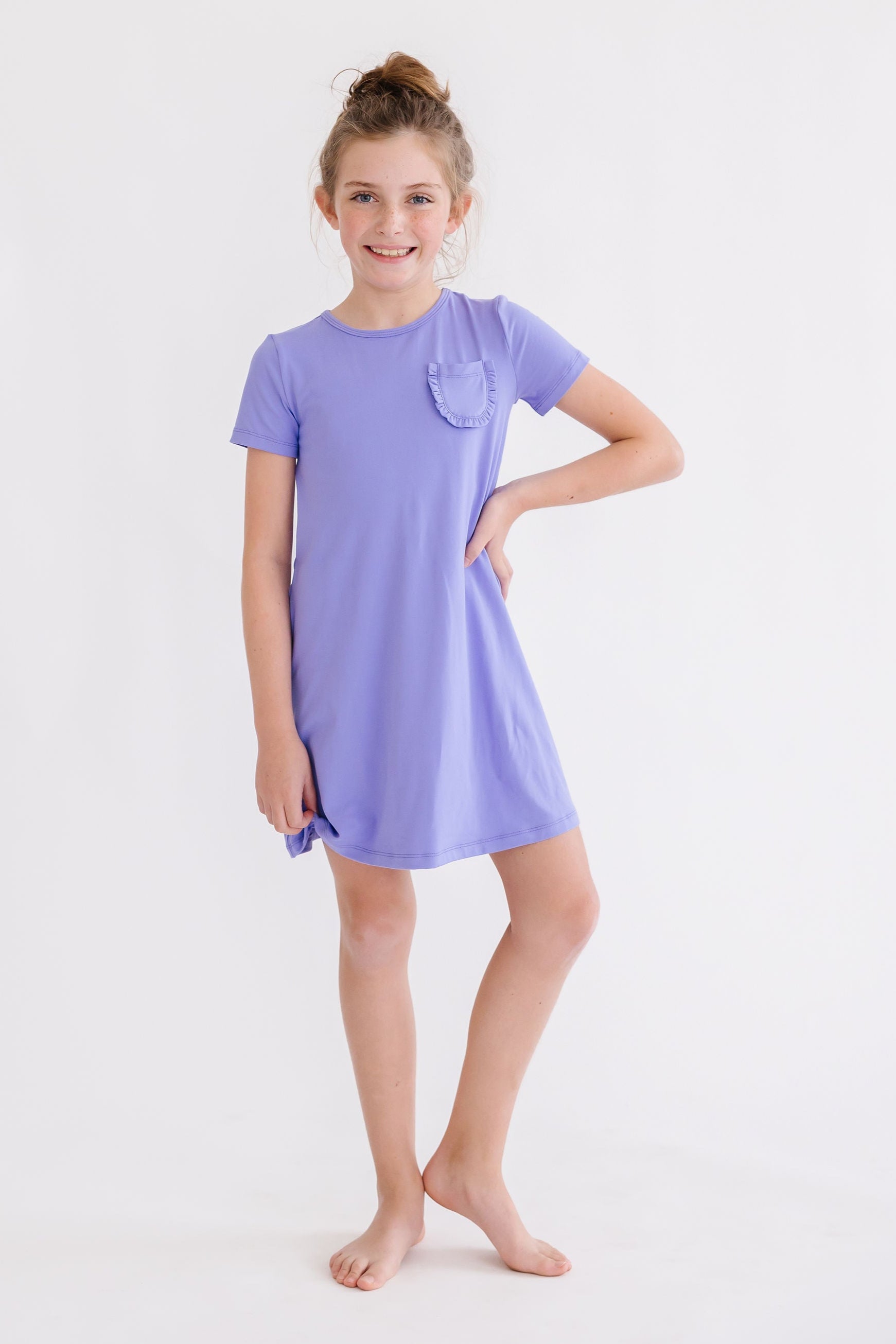 Periwinkle T-Shirt Dress-dogsvalley ®