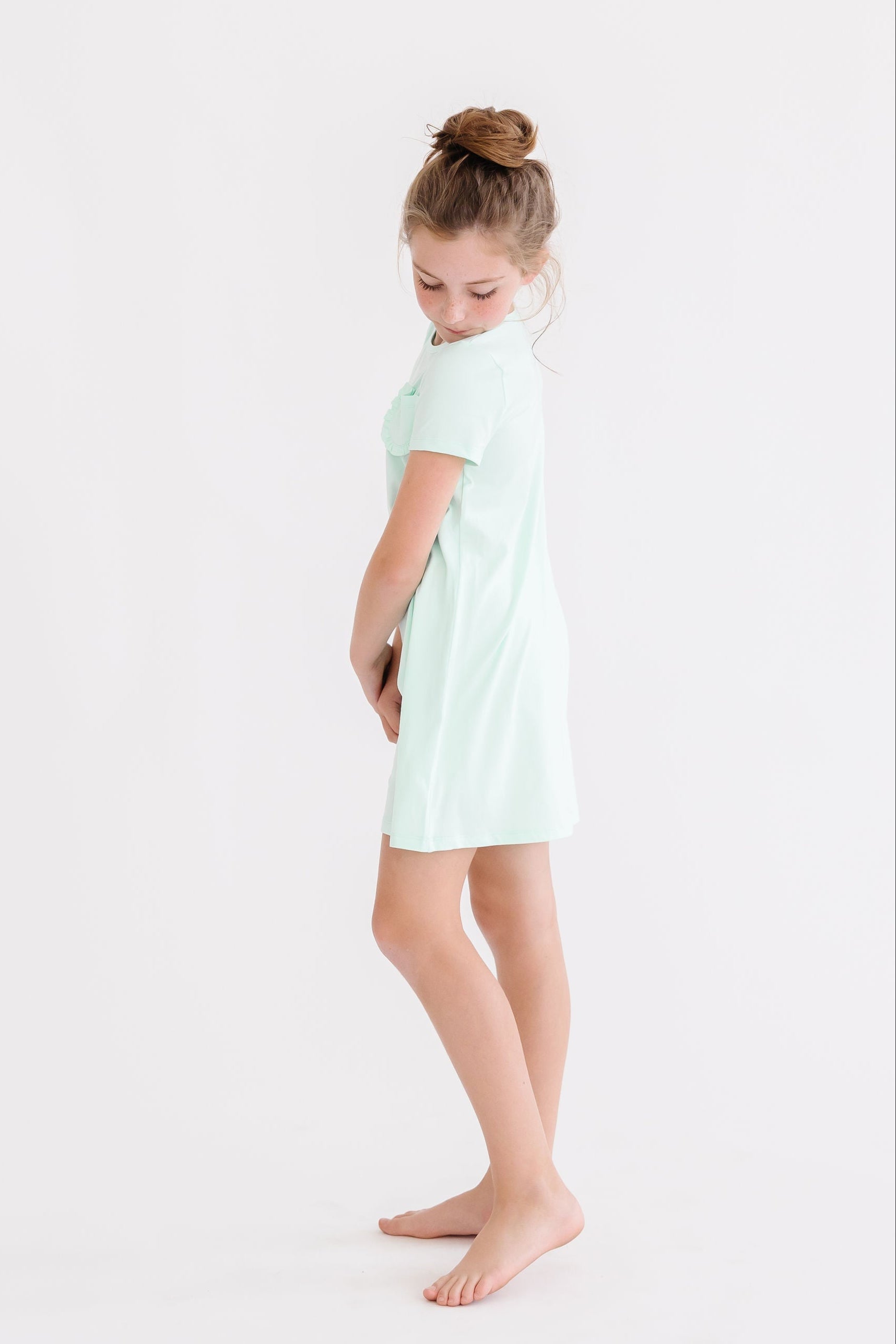 Pastel Green T-Shirt Dress-dogsvalley ®