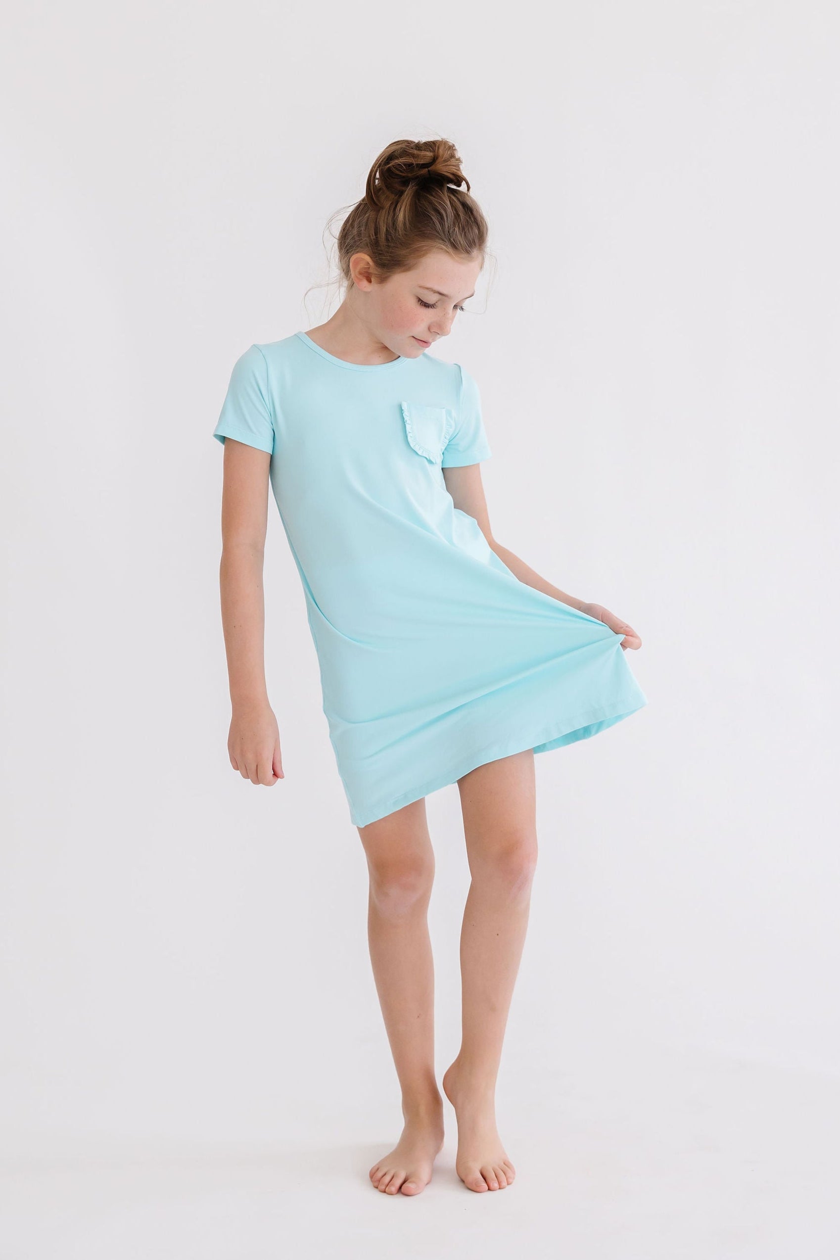 Aqua T-Shirt Dress-dogsvalley ®