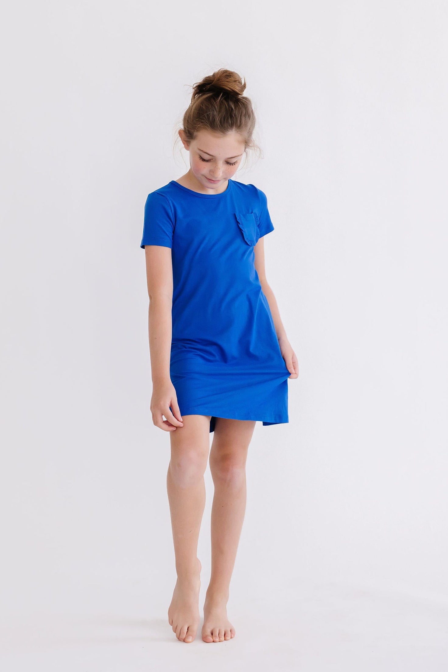 Royal Blue T-Shirt Dress-dogsvalley ®