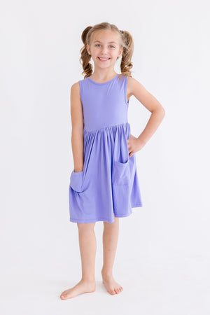 Periwinkle Pocket Tank Twirl Dress-dogsvalley ®