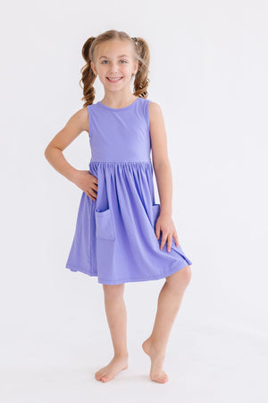 Periwinkle Pocket Tank Twirl Dress-dogsvalley ®