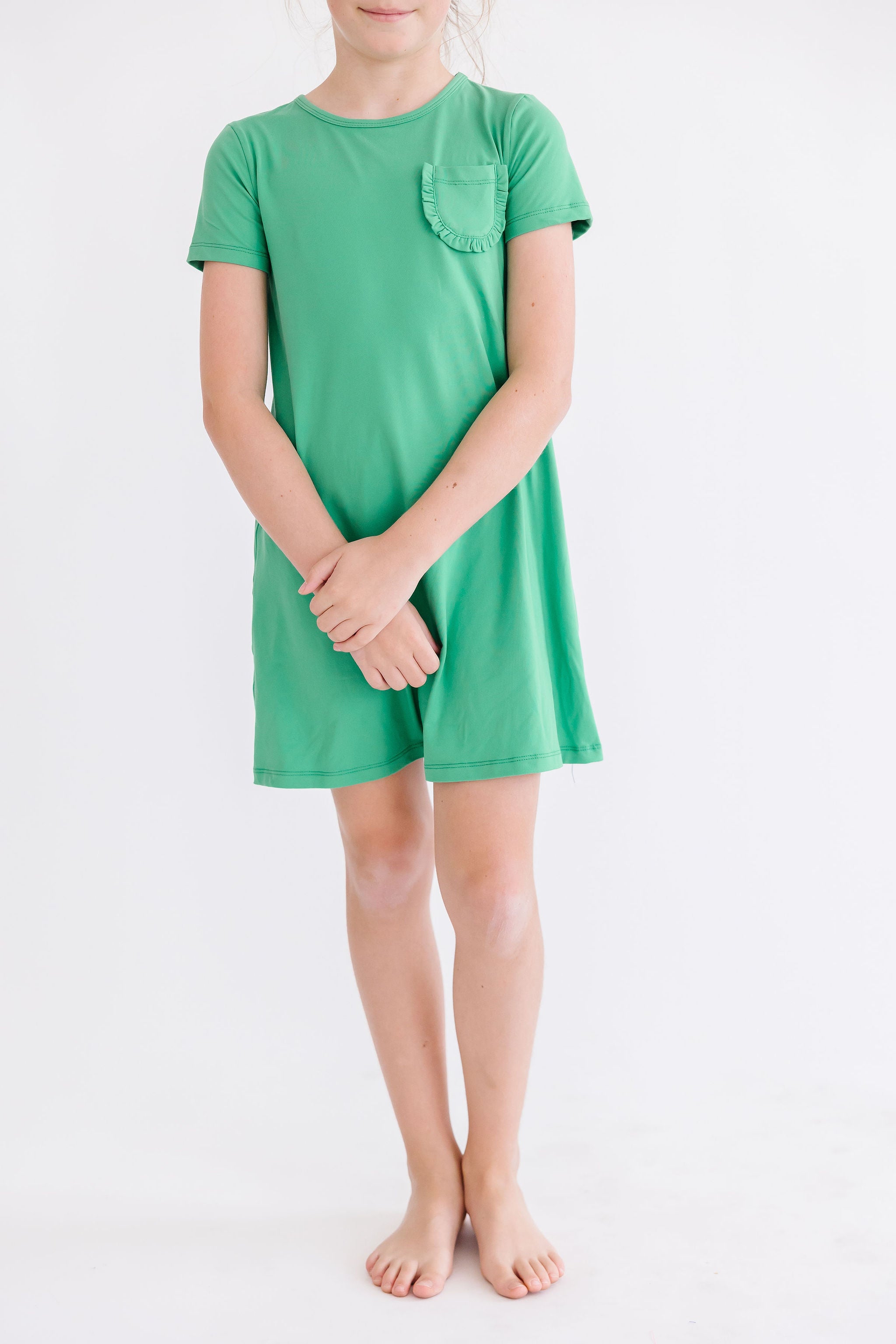 Kelly Green T-Shirt Dress-dogsvalley ®