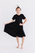 Black S/S Pocket Twirl Dress-dogsvalley ®