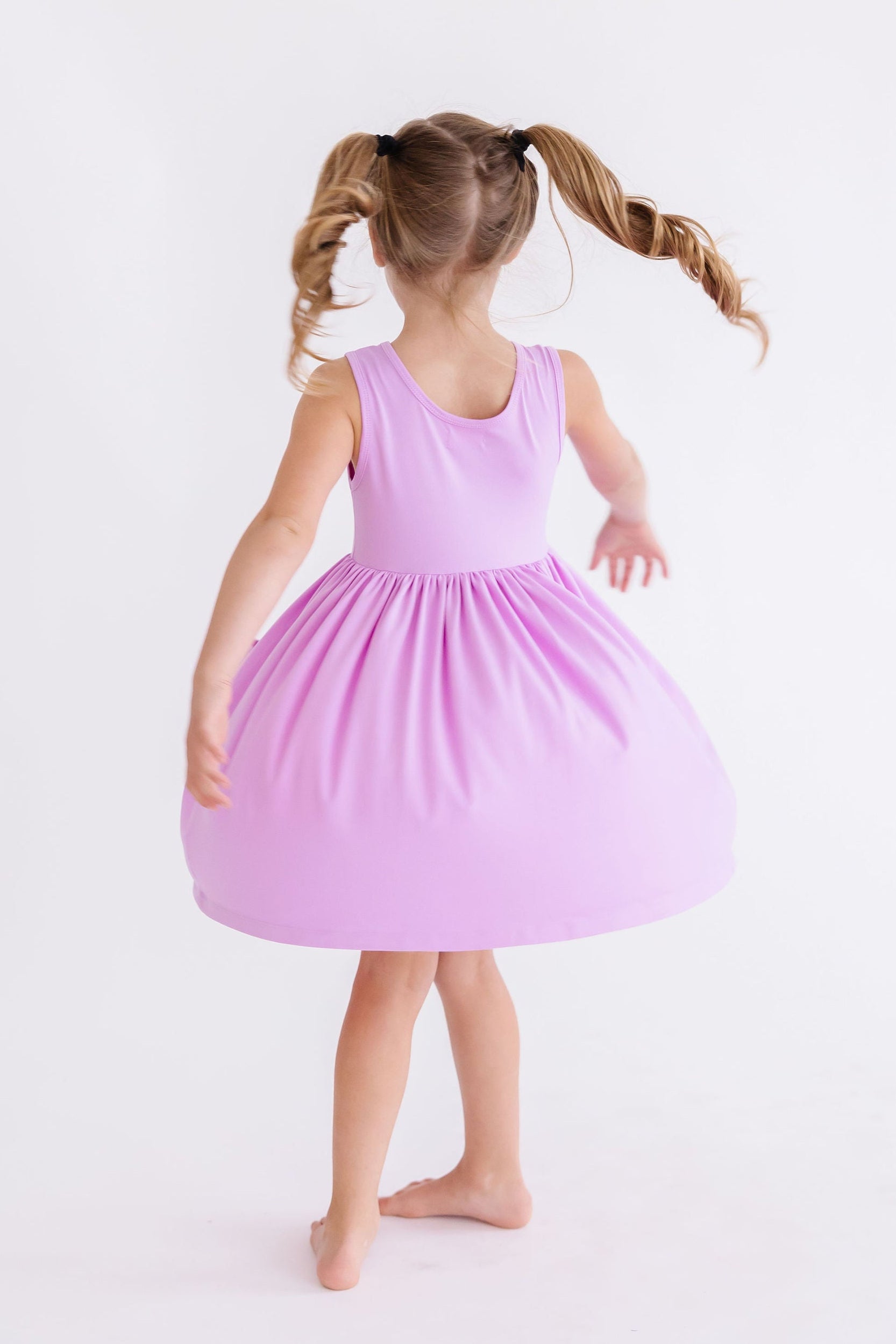 Bright Lilac Tank Pocket Twirl Dress-dogsvalley ®