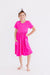 Hot Pink S/S Pocket Twirl Dress-dogsvalley ®