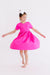 Hot Pink S/S Pocket Twirl Dress-dogsvalley ®