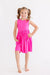 Hot Pink Tank Pocket Twirl Dress-dogsvalley ®