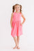 Neon Pink Tank Pocket Twirl Dress-dogsvalley ®