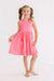 Neon Pink Tank Pocket Twirl Dress-dogsvalley ®