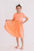 Neon Coral S/S Pocket Twirl Dress-dogsvalley ®