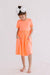 Neon Coral S/S Pocket Twirl Dress-dogsvalley ®