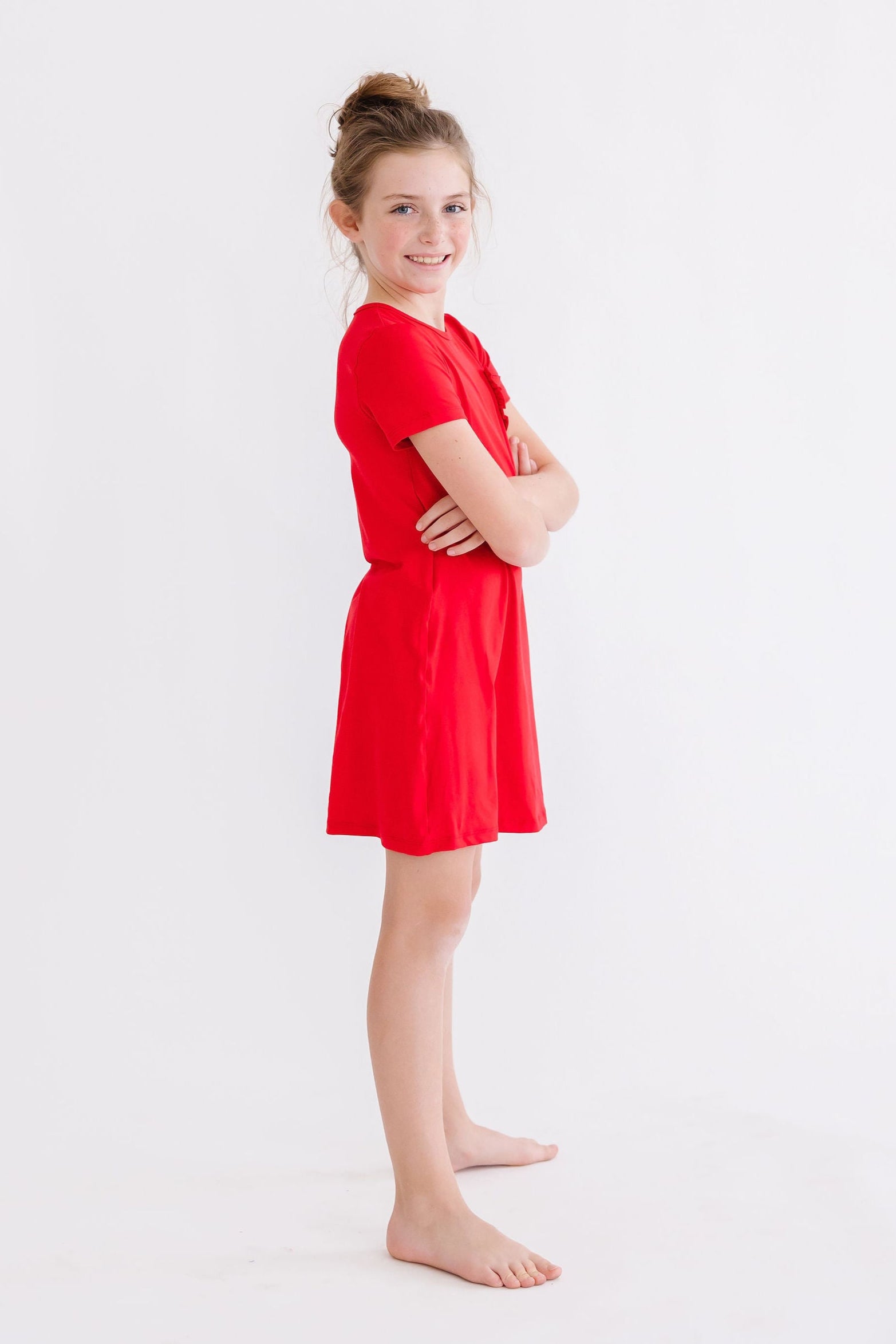 Red T-Shirt Dress-dogsvalley ®