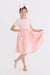 Peach S/S Pocket Twirl Dress-dogsvalley ®