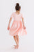 Peach S/S Pocket Twirl Dress-dogsvalley ®