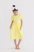 Yellow S/S Pocket Twirl Dress-dogsvalley ®