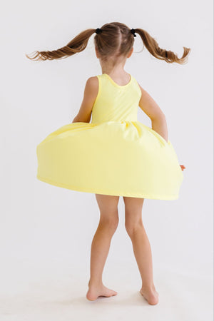 Yellow Tank Pocket Twirl Dress-dogsvalley ®