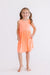 Neon Coral Tank Pocket Twirl Dress-dogsvalley ®