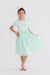 Pastel Green S/S Pocket Twirl Dress-dogsvalley ®