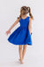 Royal Blue Tank Pocket Twirl Dress-dogsvalley ®